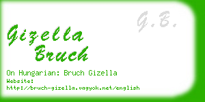 gizella bruch business card
